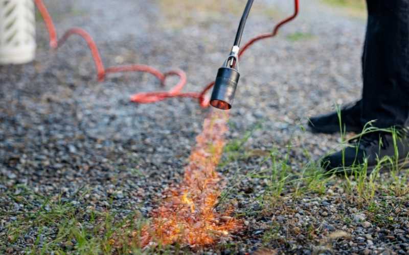 Ukrudtsbrænder med gas
