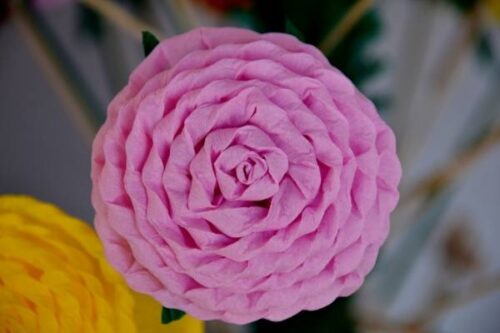 Flot pink papirblomst