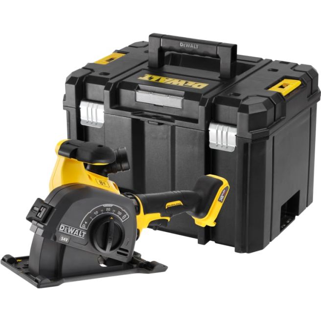 Rillefræser – 7 modeller til fræsning af riller i vægge og gulve - DeWALT 54v XR Flexvolt Rillefraeser Loes enhed DCG200NT XJ