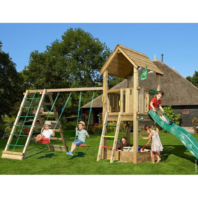Jungle Gym Playtower with Climb Club 2 Frame 220 - Byg selv legetårn - Byg-selv.info