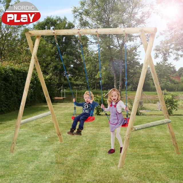 Nordic Play Active Swing Set W/ Fittings & Swings - Byg selv gyngestativ - Byg-selv.info