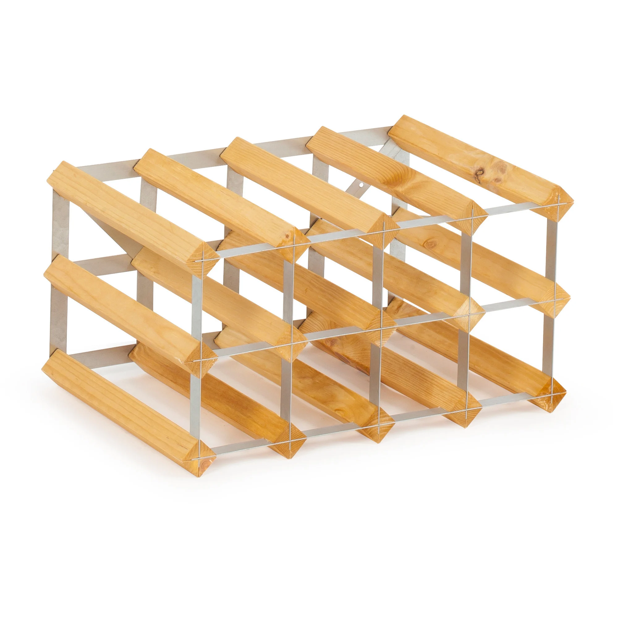 Traditional Wine Rack 12 Bottles Black Vinreol 42x22.8cm - Byg selv vinreol - Byg-selv.info