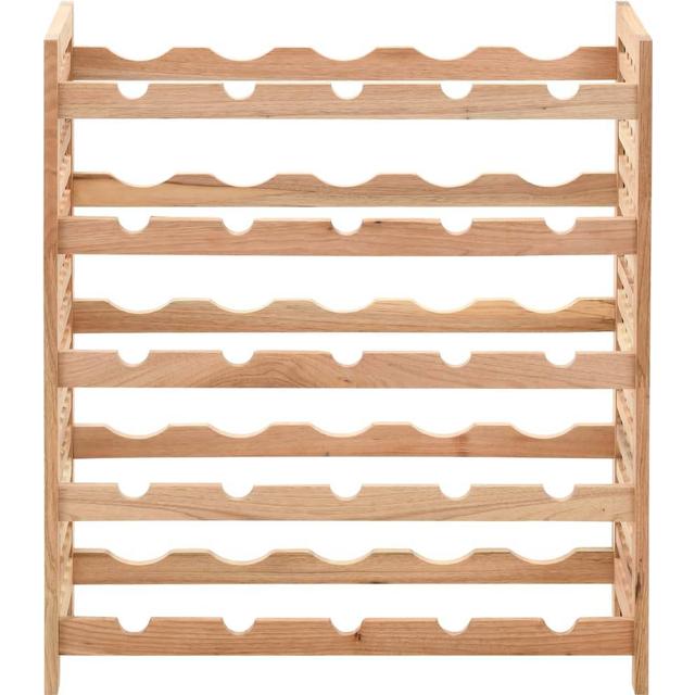 vidaXL 247101 Natural Vinreol 63x73cm - Byg selv vinreol - Byg-selv.info