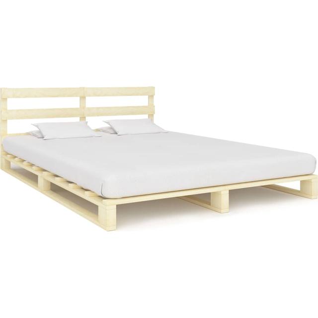 vidaXL Pallet 65cm Sengeramme 160x200cm - Byg selv palleseng - Byg-selv.info